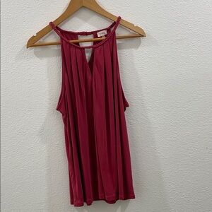 Pixley Women's Sleeveless Burgundy Tank Top
